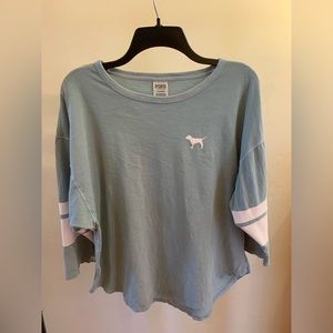 Victoria’s Secret Pink| shirt with 3/4 length sleeves| Size: Large| No flaws